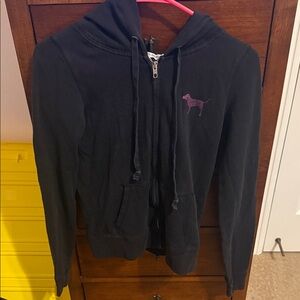 HTF VS Pink bling zip up hoodie